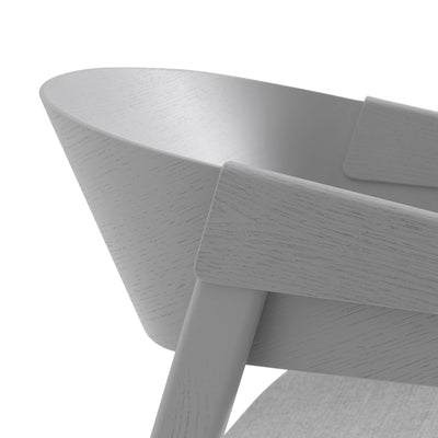 Muuto Cover lounge chair, grey/PU lacquer