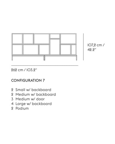 Muuto Stacked shelf system configuration 7