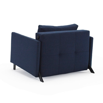 Innovation Living Cubed 90 sofa bed with arms, 528 mixed dance blue