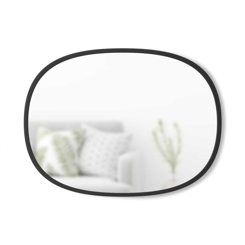 Umbra Hub oval wall mirror 46x60, black