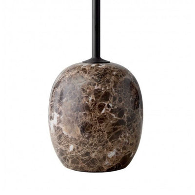 &Tradition Lato LN8 side table, black/emparador marble