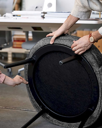 HAY Dorso Swivel Lounge Chair, Olavi03/black