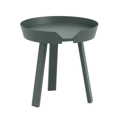 Muuto Around Ø45 coffee table, dark green