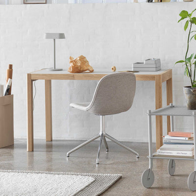 Muuto Workshop table 130x65, warm grey/oak