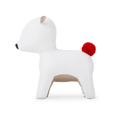Zuny Bookend Red Pom Pom Deer Pipi, white/pearl gold