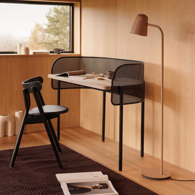 Northern Shelter work desk, black/smoked oak top