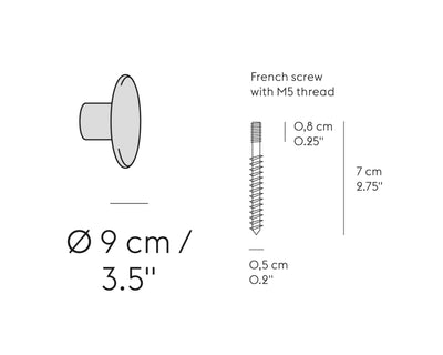 Muuto Dots Wood, Oak (Ø9cm)