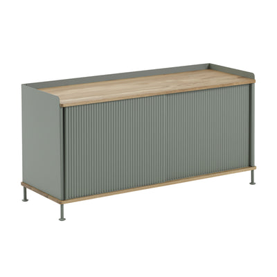 Muuto Enfold Sideboard Low (w124.5xd45xh62cm) , Oak/Dusty Green