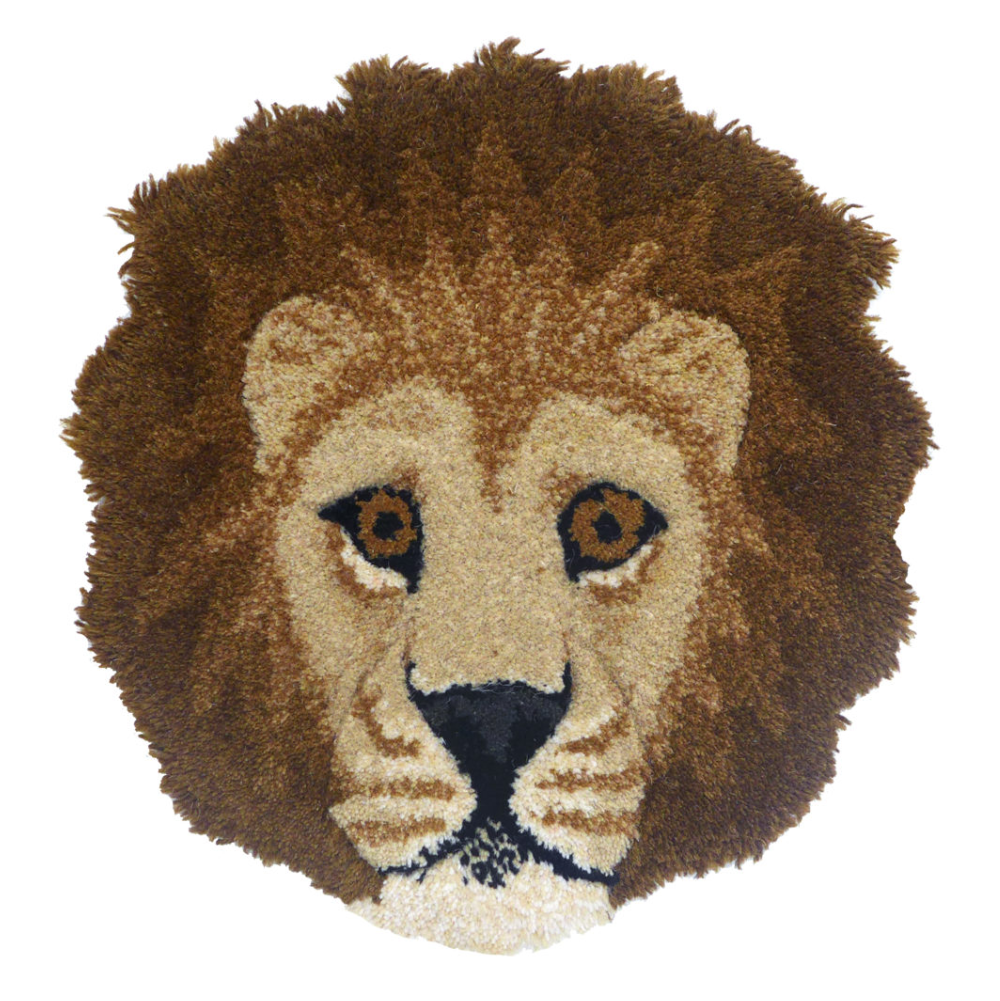 Doing Goods head rug, lion