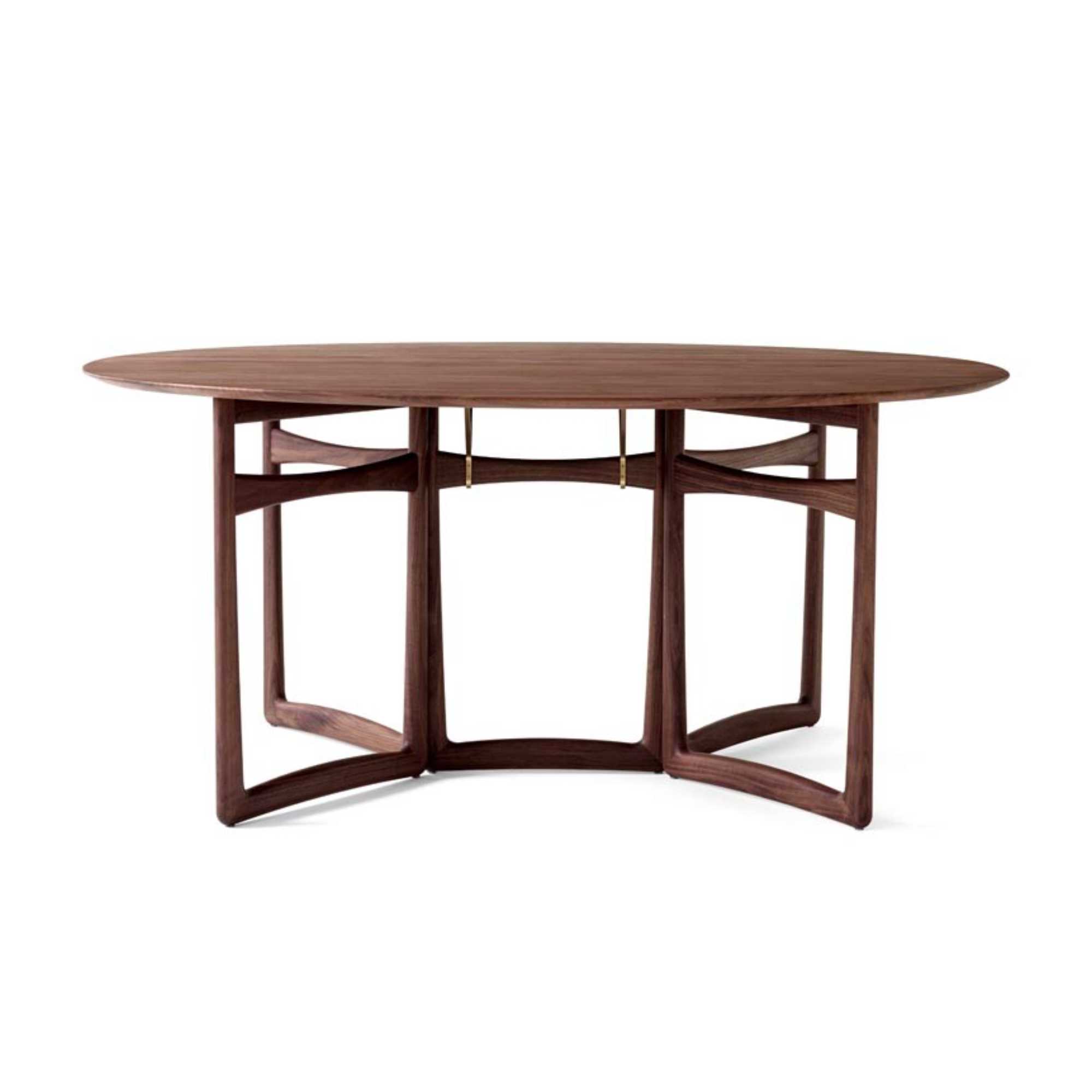 &Tradition HM6 Drop Leaf Dinning Table , Oiled Walnut