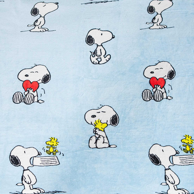 Kanguru Plaid Blanket, Snoopy Blue (130x170 cm)