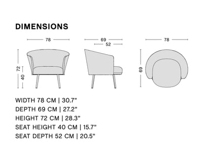 HAY Dorso Swivel Lounge Chair, Olavi03/black