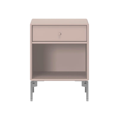 Montana Dream Nightstand/Bedside Table , Mushroom-Chrome