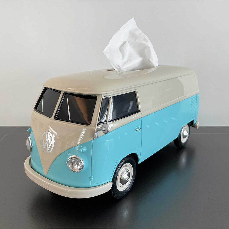 Volkswagen VW T1 Bue 1:16 Tissue Box , blue/cream