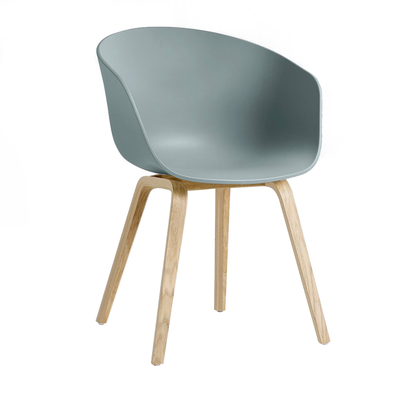 Hay About A Chair AAC 22, dusty blue/soaped oak