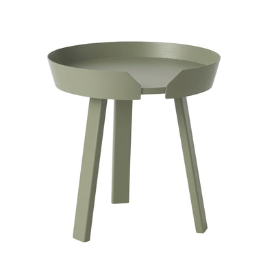 Muuto Around Ø45 coffee table, dusty green