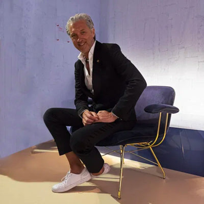 Magis Troy Lowchair with Arms , Glamour Azimut-Gold