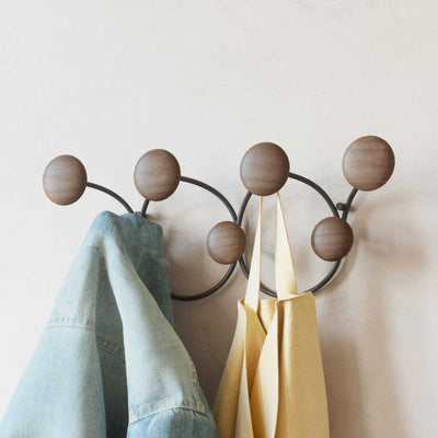 Umbra Dotsy 7 Hook, black/walnut