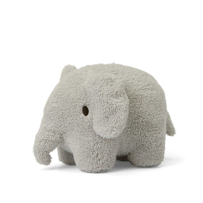 Elephant soft toy 23cm, Terry light grey