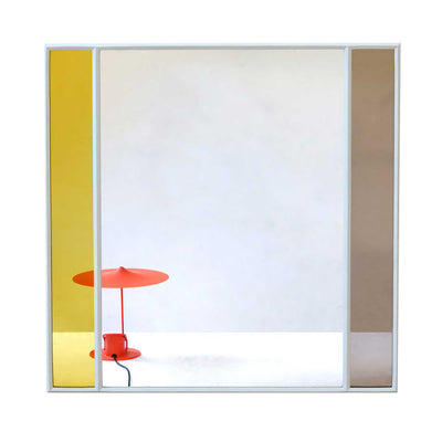 Magis Vitrail square mirror, light grey (50x50 cm)