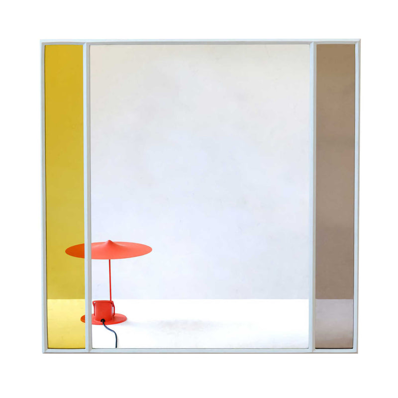 Magis Vitrail square mirror, light grey (50x50 cm)