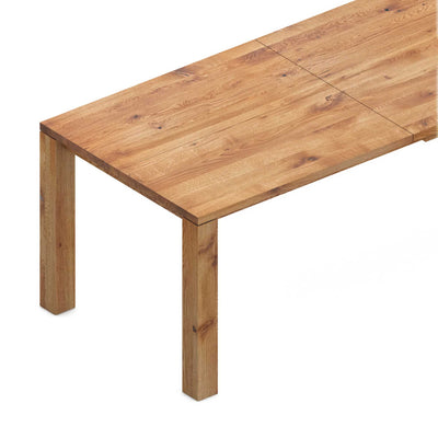 Vitamin Design Butterfly pull-out solid wood table, knotty oak oil (w90 x l140/200 cm)