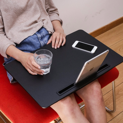 Kikkerland iBed lap desk, black, extra large