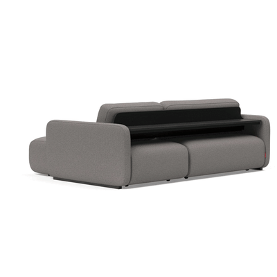 Vogan Sofa bed with backshelf, 521MixedDanceGrey