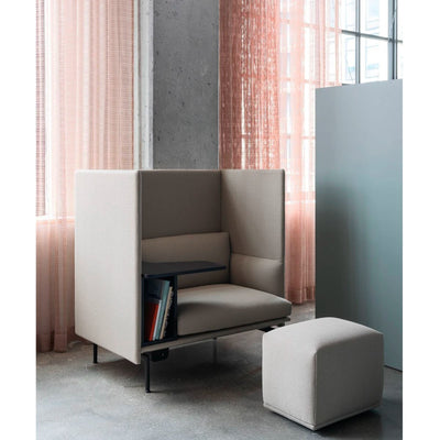 Muuto Outline Sofa Highback Right, Black Base w105xd78xh115cm