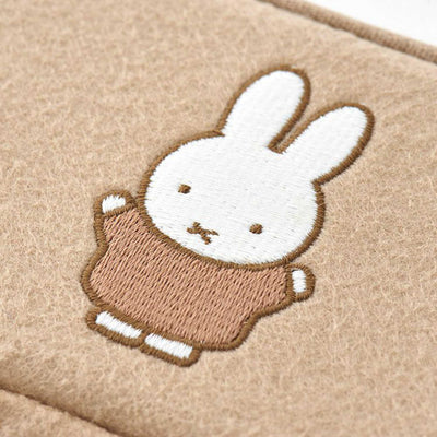 PUPU FELT Miffy Felt Cardholder, Beige