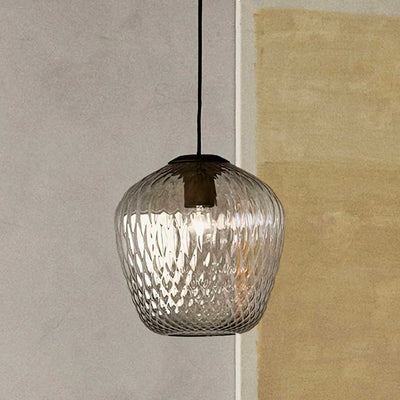 &Tradition Blown SW3 pendant, silver lustre