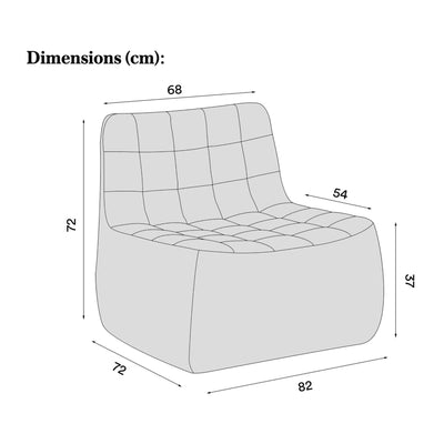 Norhtern Yam lounge chair, brown leather