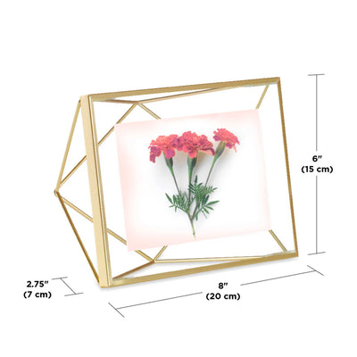 Umbra Prisma Picture Frame, mat brass (4x6")