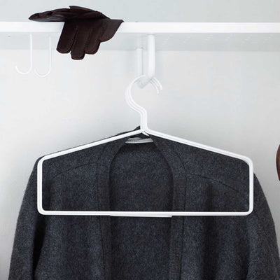 String Coat hanger, white (set of 4)