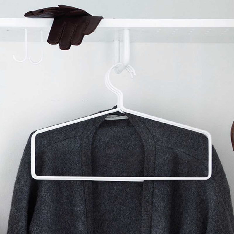 String Coat hanger, white (set of 4)