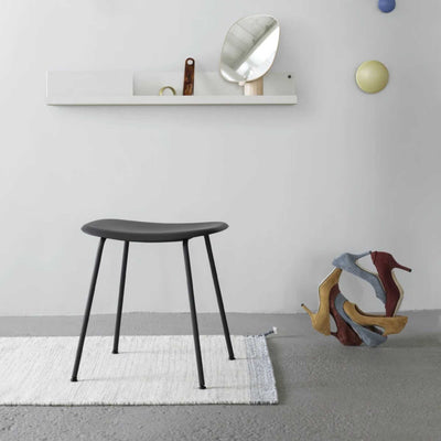 Muuto Fiber Stool Tube Base, black/black