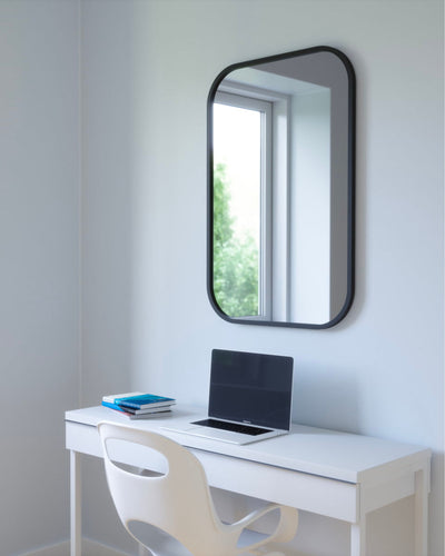 Umbra Hub rectangle wall mirror 60x90, black