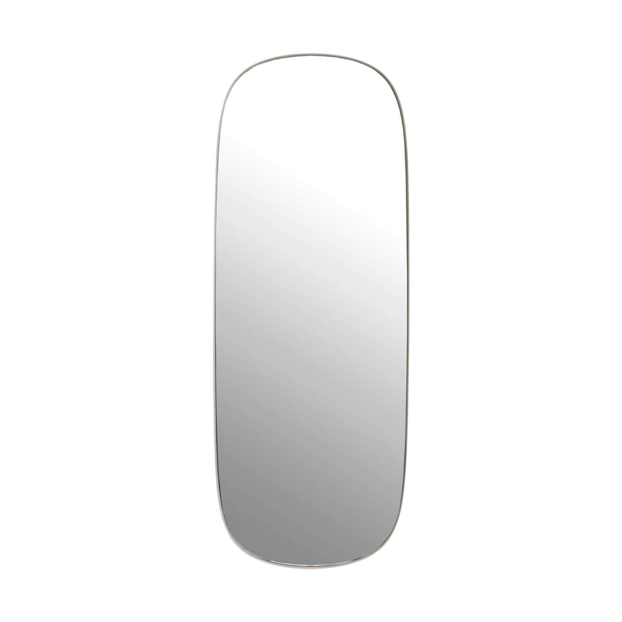 Muuto Framed mirror large, grey/clear glass (118x45 cm)