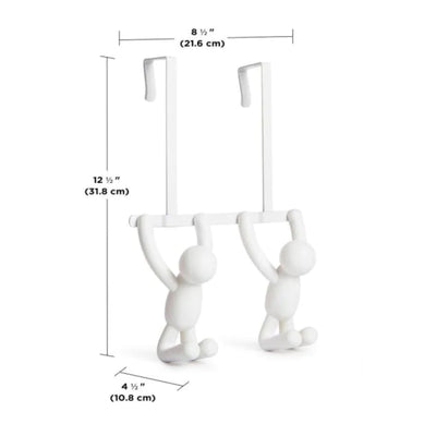 Umbra Buddy over-the-door double hook, white