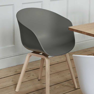 Hay About A Chair AAC 22, dusty green/oak matt lacquered