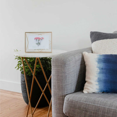 Umbra Prisma Picture Frame, mat brass (4x6")