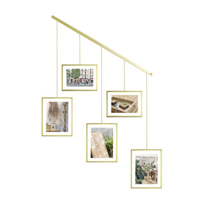 Umbra Exhibit picture frame (set of 5), brass