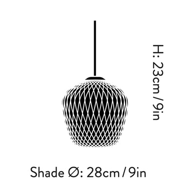 &Tradition SW4 Blown pendant, silver lustre