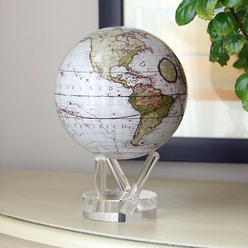 MOVA 4.5" Rotating Globe, green cassini terrestrial