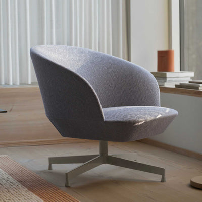 Muuto Oslo Lounge Chair Swivel Base, vidar 146/grey