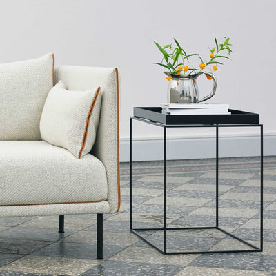 HAY Tray side table M, black (40x40 cm)