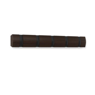 Umbra Flip 5 wall hook, black/walnut