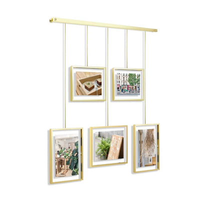 Umbra Exhibit picture frame (set of 5), brass