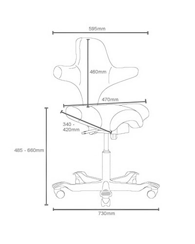HAG Capisco 8106 ergonomic chair, black