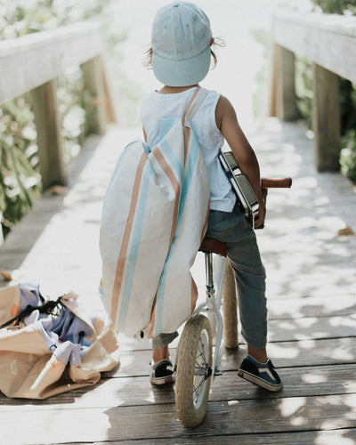 Play&Go OUTDOOR playmat and bag, stripes (ø140cm)